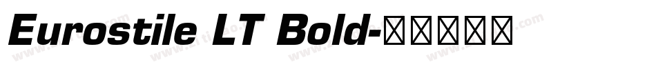 Eurostile LT Bold字体转换